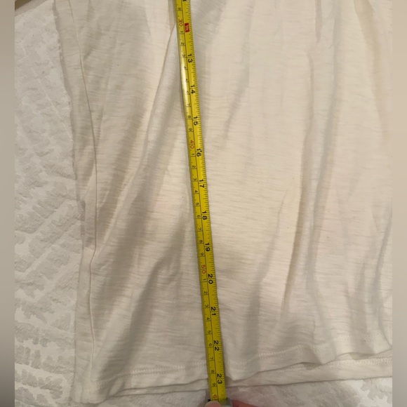 Nation Ltd Melanie Smocked Peasant Tee Ivory 100% Pima cotton - Picture 6 of 6